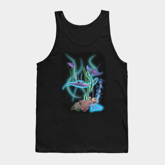 Stingrays in the Dark Tank Top by itayc5